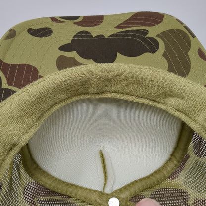 OTTO Trucker Hat Green Brown Camo One Size Boulder Mountain Tour Snapback Mesh
