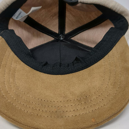Old Navy Baseball Cap Beige One Size Good Vibes Crew Red Embroidery Fuzzy Hat