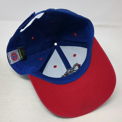 Signatures Louisiana Tech Bulldogs NCAA Blue Red OSFM Strapback Cap Hat Mascot