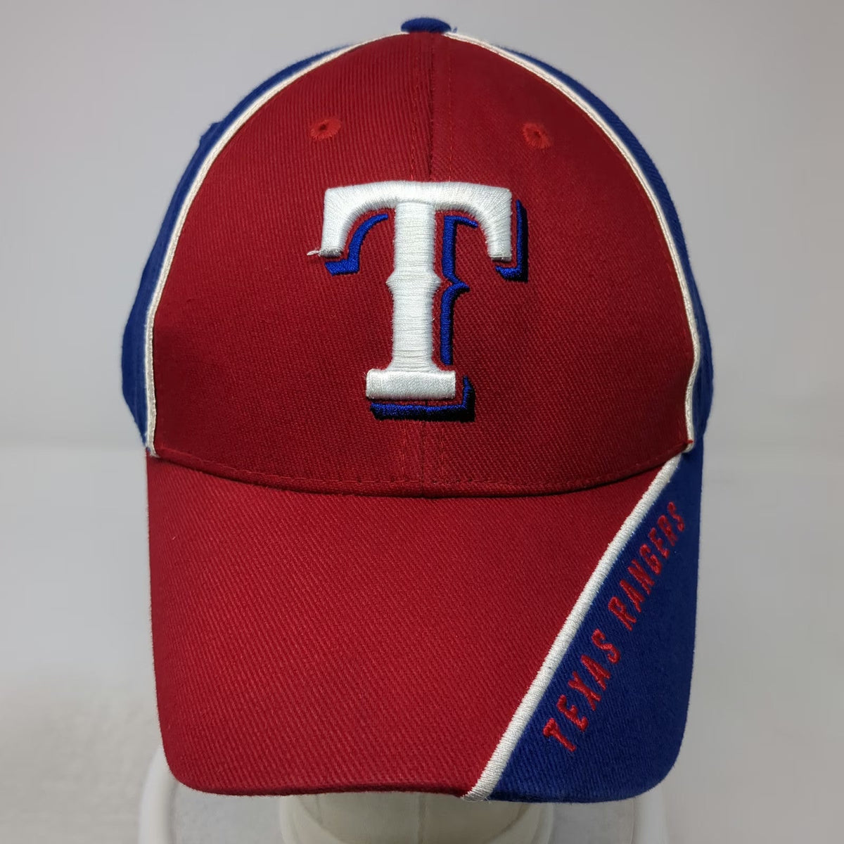 Fan Favorite Texas Rangers Baseball Cap Red Blue White One Size Hat Strapback