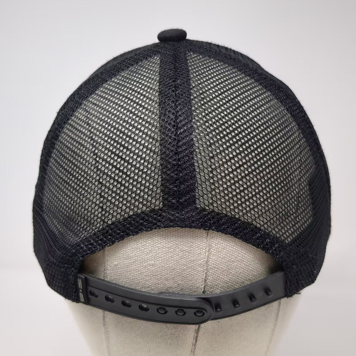 Harley-Davidson Black Trucker Hat One Size Snapback Tonal Embroidered Adjustable