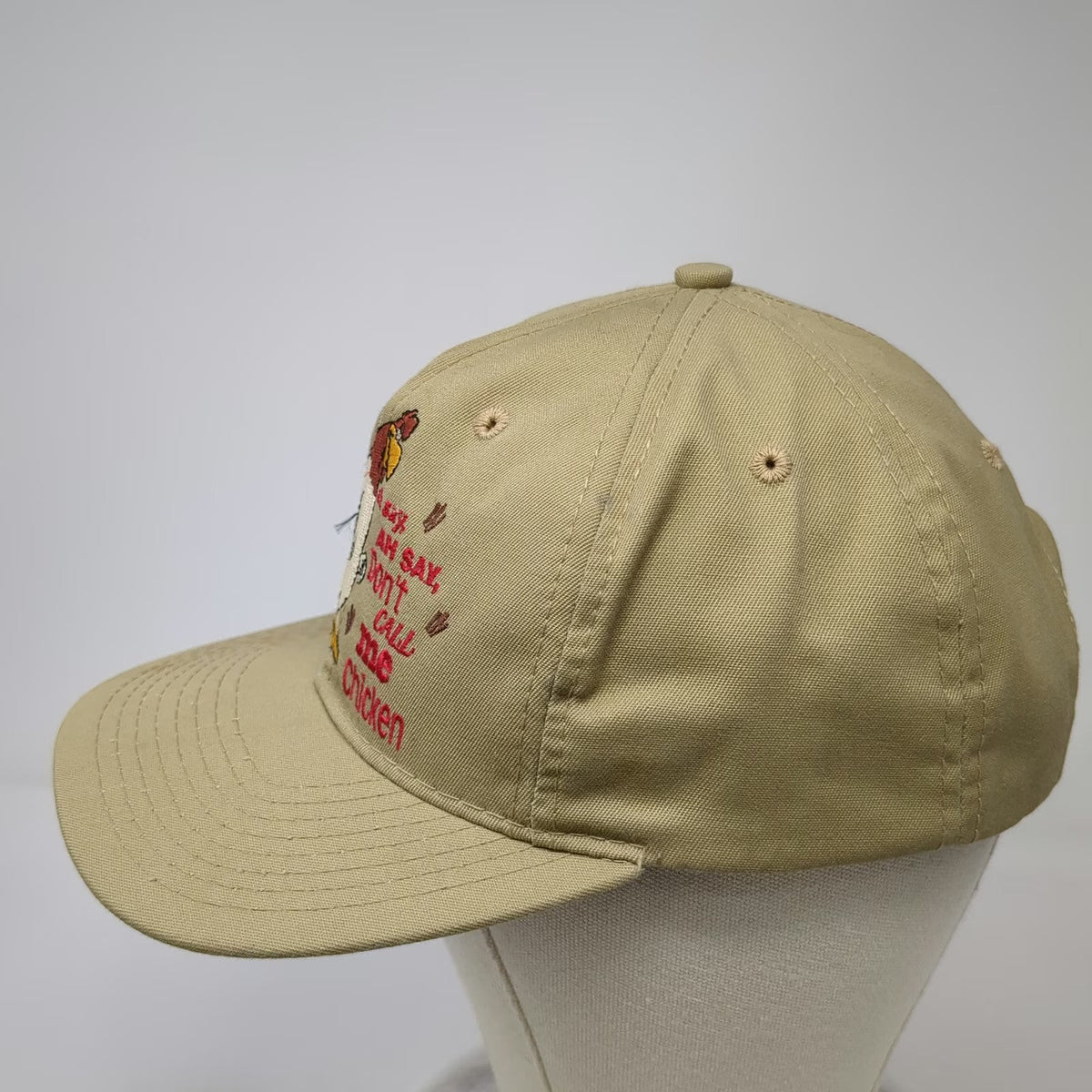 Warner Bros Studio Store Snapback Hat Beige One Size Foghorn Leghorn Made USA