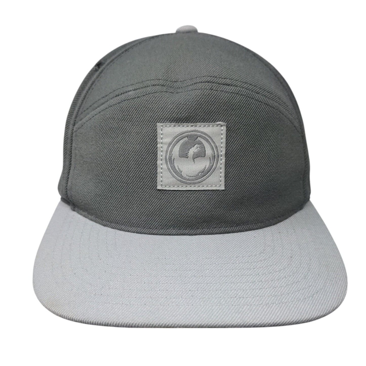 Dragon Alliance Patch Snapback Hat Gray OSFA Adjustable Vent Holes