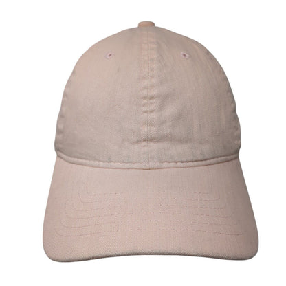 Unbranded Slideback Hat Pink One Size Adjustable Vented Holes 6 Panel Blank
