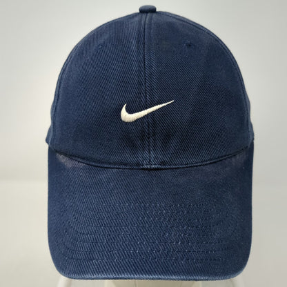 Nike Baseball Cap Blue One Size Embroidered Swoosh Logo Golf Cotton Sport Hat