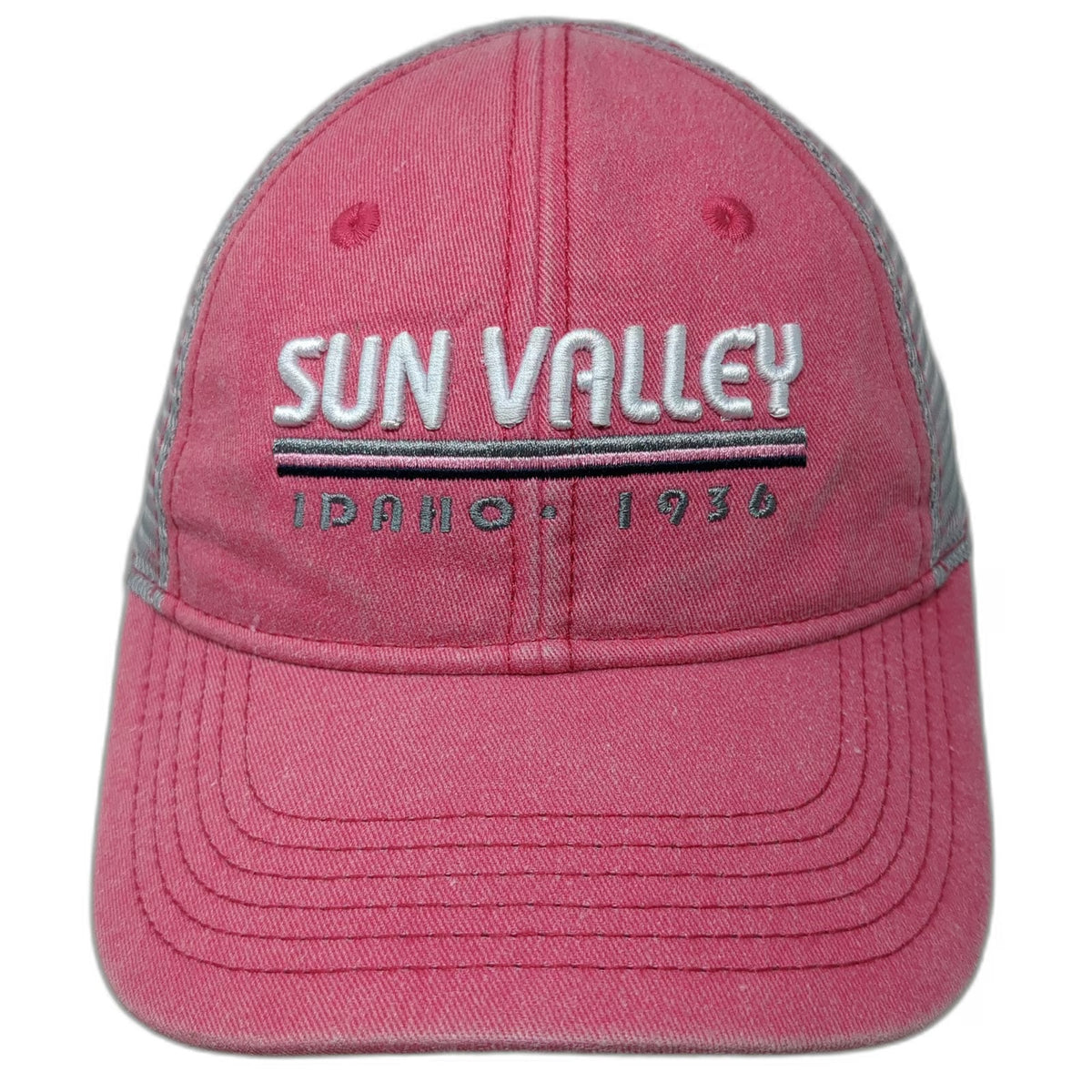 Gear For Sports Trucker Hat Pink One Size Sun Valley Idaho 1936 Mesh Back