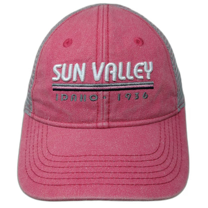 Gear For Sports Trucker Hat Pink One Size Sun Valley Idaho 1936 Mesh Back