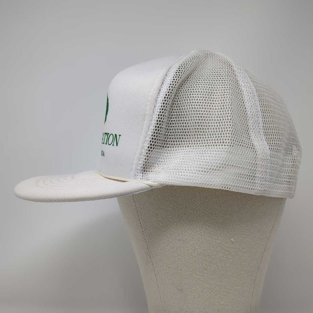 Sunbelt Trucker Hat White One Size Snapback Lee Plantation Florida Tree Mesh
