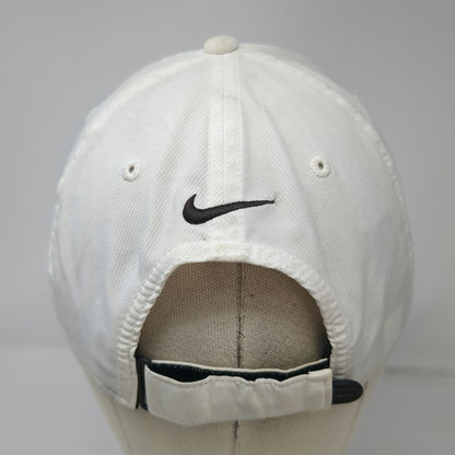 Nike Baseball Cap White OSFM Mickey Mouse Disney Parks Swoosh Golf Slideback Hat