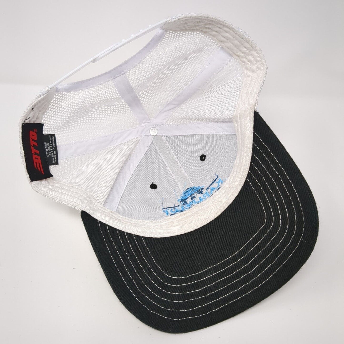 The Karlfeldt Center Snapback Trucker Hat Black One Size Mesh Back Otto