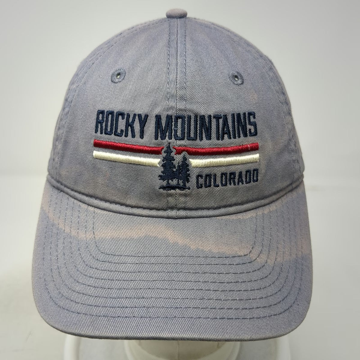 Gear For Sports Baseball Cap Gray OSFM Rocky Mountains Colorado Hat Slideback