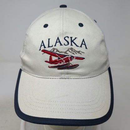 Tongass Alaska Seaplane Mountain Hat Beige Blue One Size Snapback Baseball Cap