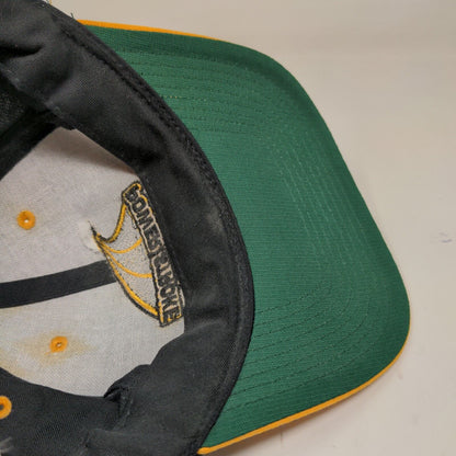 San Sun Men's Snapback Hat Black Size OSFA Embroidered Power Stroke 200
