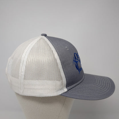 Osage Valley Snapback Trucker Hat Gray One Size Mesh Back Port Authority