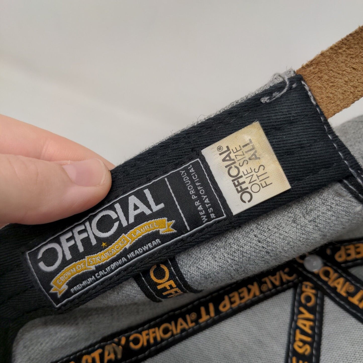 Official Premium California Exports Patch Slideback Hat Gray OSFA Lids