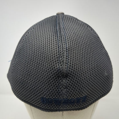 New Era NFL Dallas Cowboys Hat Cap Gray L Mesh Stretch Fit Star Logo Blue Brim