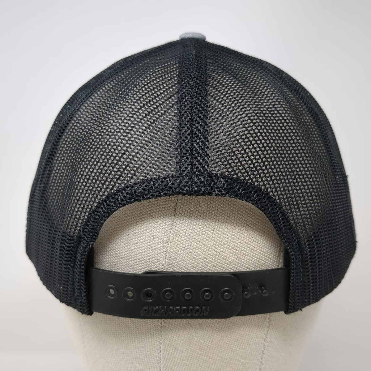 Richardson Trucker Hat Gray One Size Mesh Snapback Grace Center Logo Hat