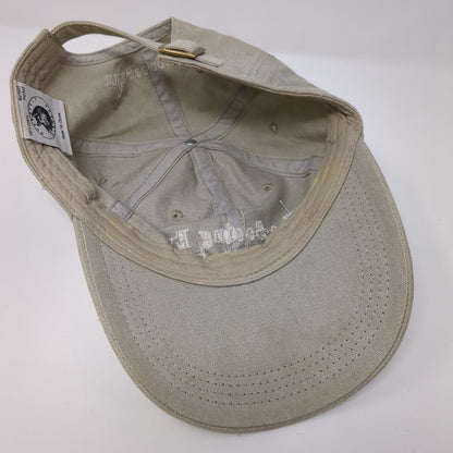 The Seeing Eye Slideback Hat Tan One Size Adjustable Embroidered 6 Panel Cotton