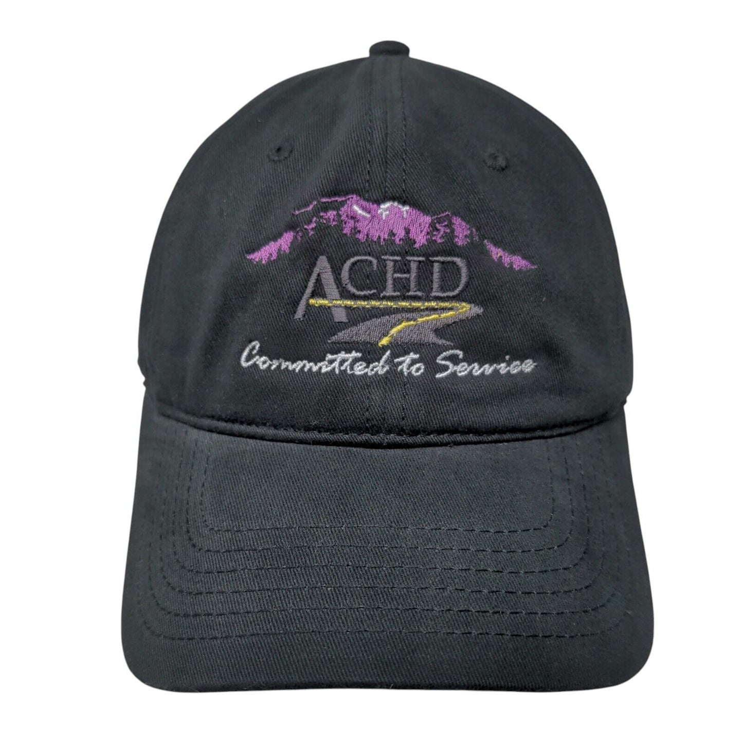 ACHD Committed To Service Strapback Hat Black OSFM Adjustable Otto