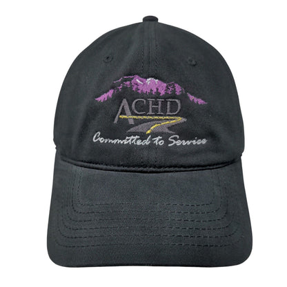 ACHD Committed To Service Strapback Hat Black OSFM Adjustable Otto