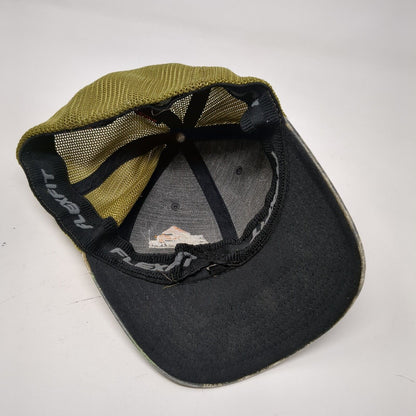 Top Down Restoration Fitted Mesh Back Trucker Hat Camo One Size Flexfit