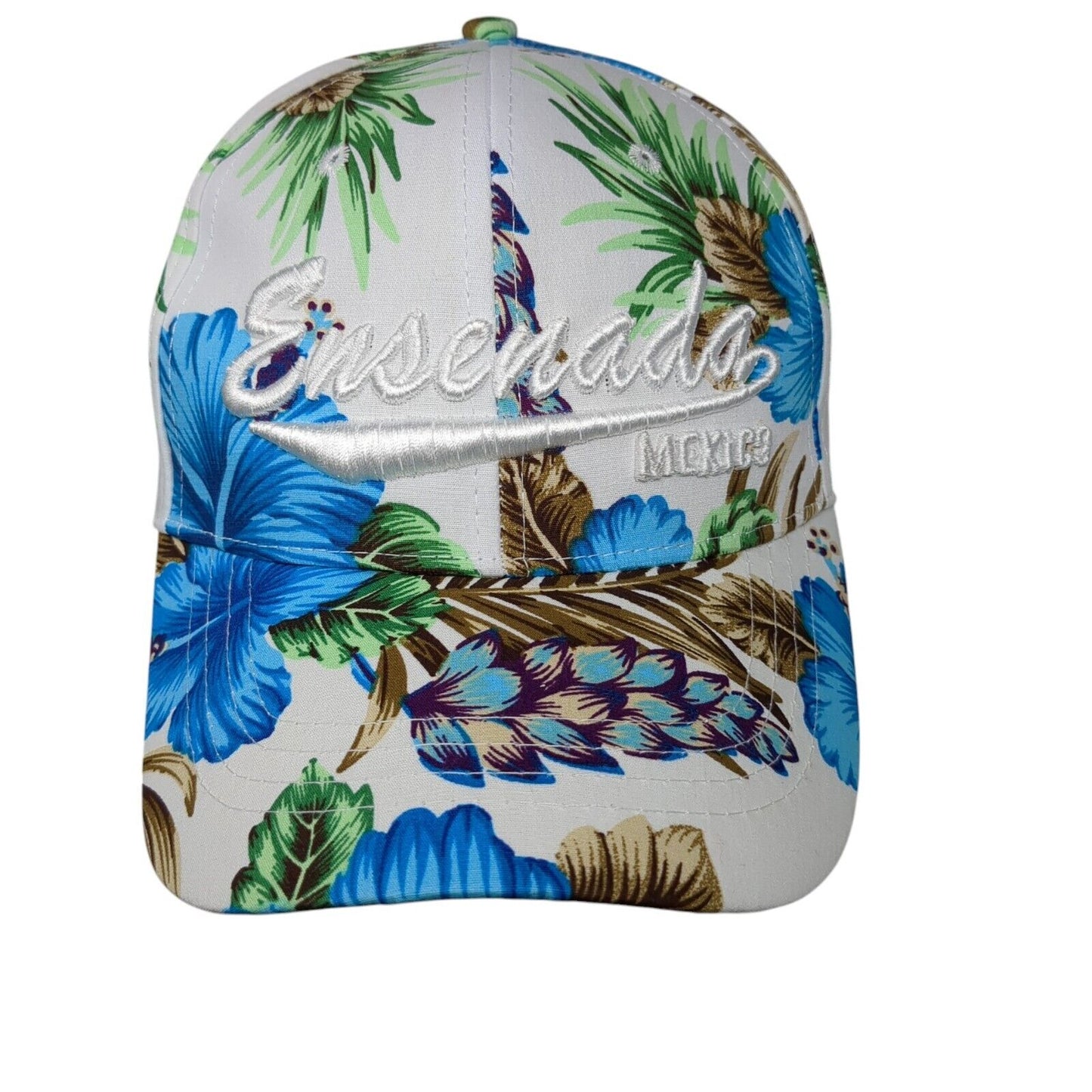 Ensenada Mexico Strapback Hat Multicolor One Size Floral Hawaiian