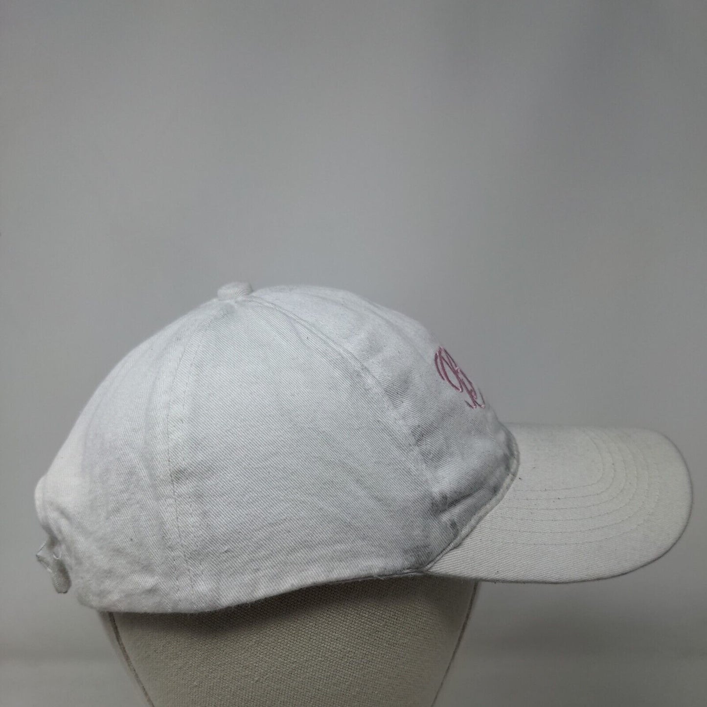 Bride Strapback Hat White One Size Adjustable Embroidered Logo 6 Panel