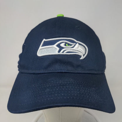 New Era Women's Strapback Hat Blue Embroidered Seattle Seahawks Logo 9Forty