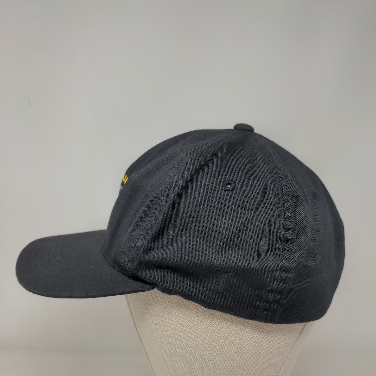 Union County Ems Fitted Hat Black L/XL Embroidered Vented Holes Port Authority