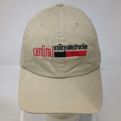 Port Authority Cardinal Utility Construction Hat Beige XL Baseball Cap Fitted