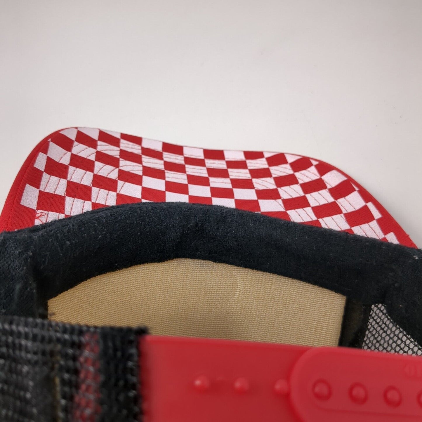 VANS Snapback Trucker Hat Multicolor One Size Adjustable Mesh Back Check