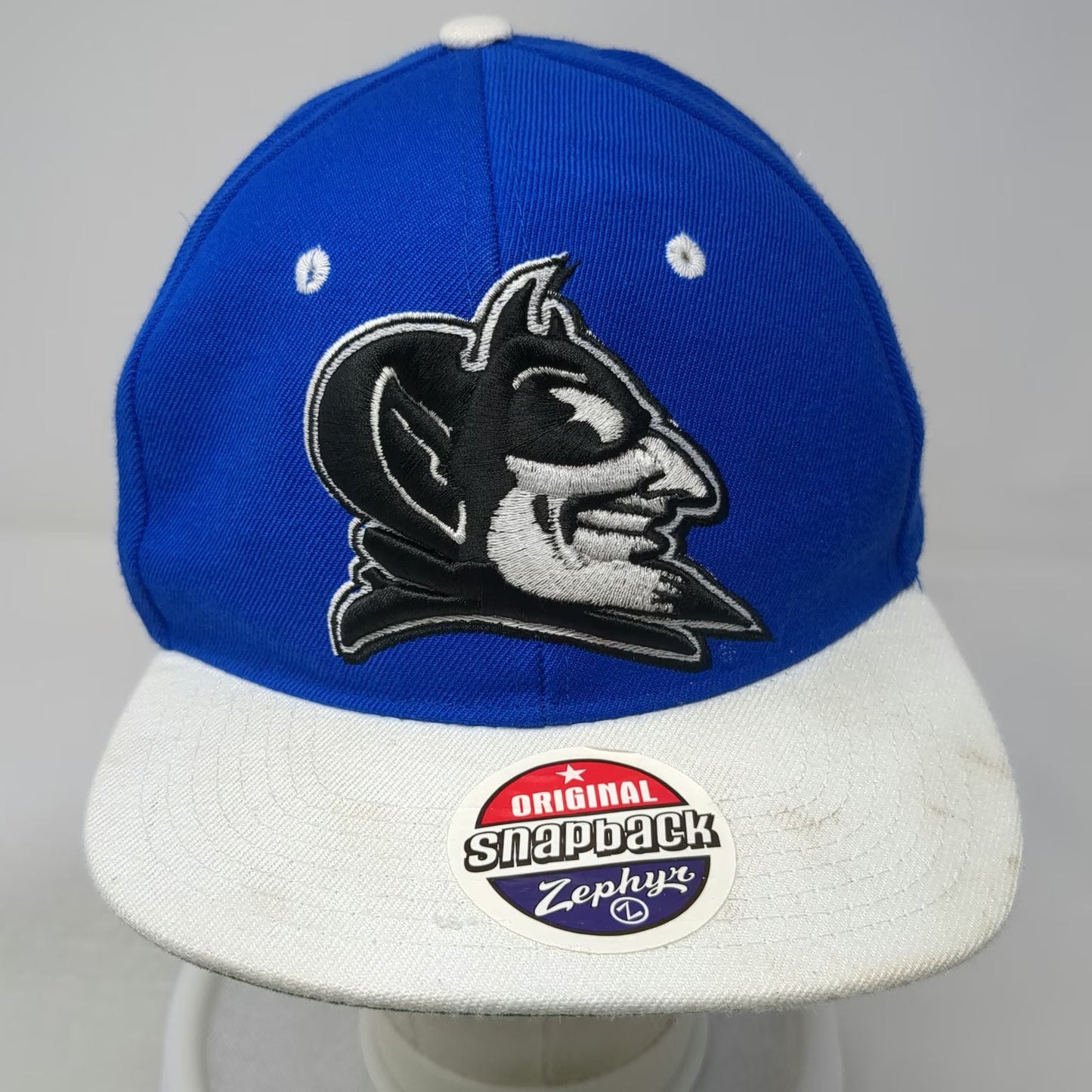 Zephyr Duke Blue Devils NCAA Snapback Hat One Size Acrylic Wool Green Underbrim