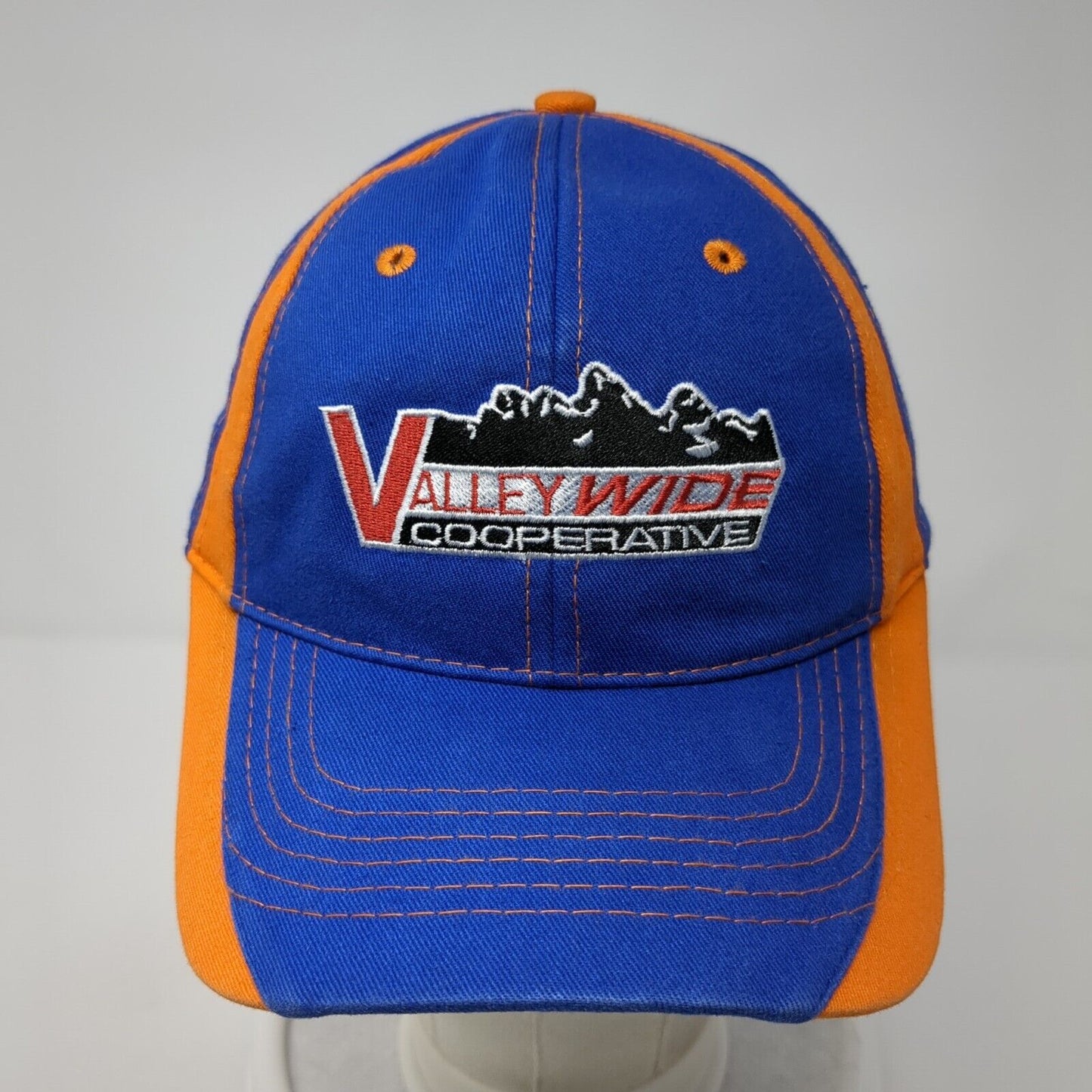 Valley Wide Cooperative Strapback Hat Blue One Size Adjustable Embroidered
