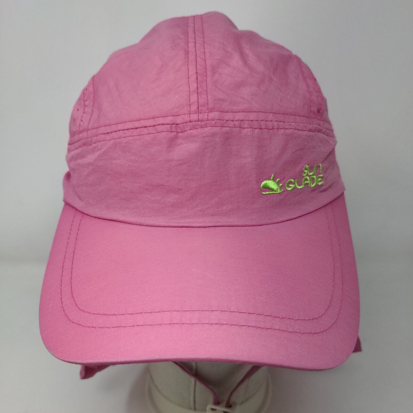 Sunglade UV Flap Cap Pink Large Face Cover Chin Strap Fishing UPF50+