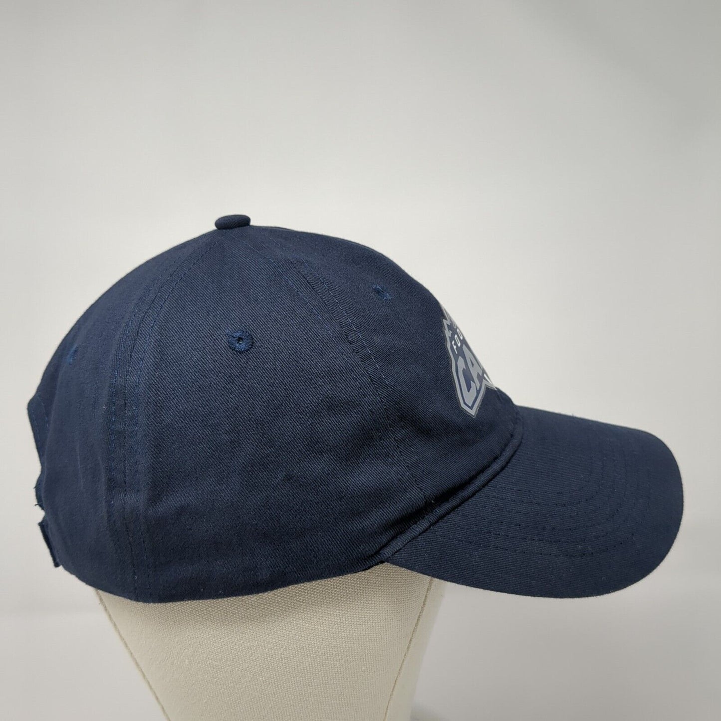 Football Camps Strapback Hat Blue One Size Adjustable 6 Panel Big X