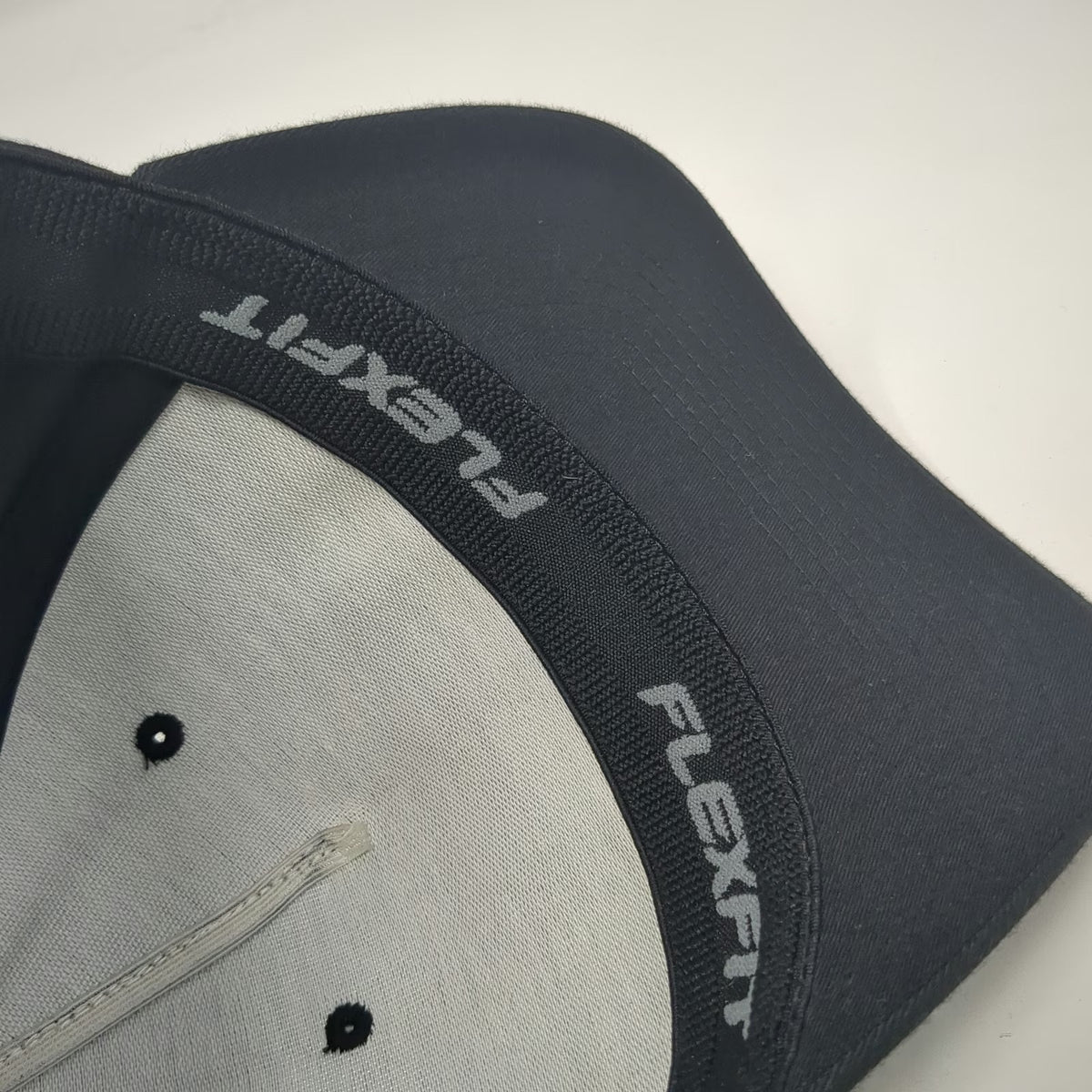 Flexfit 5 Panel Black XL Enforce Apparel Co Patch Stretch Fit Polyester Hat