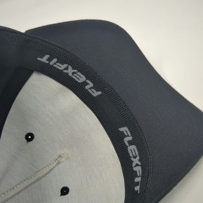 Flexfit 5 Panel Black XL Enforce Apparel Co Patch Stretch Fit Polyester Hat