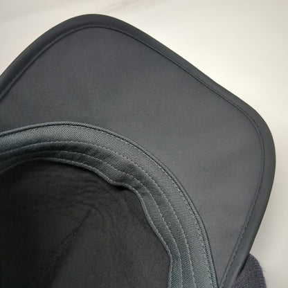Nike 5 Panel Black One Size Ear Flap Thermal Winter Golf Fleece Swoosh Hat