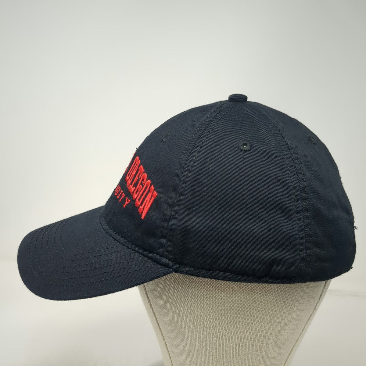 Southern Oregon University Legacy Cap Black One Size Slideback Curved Brim Hat