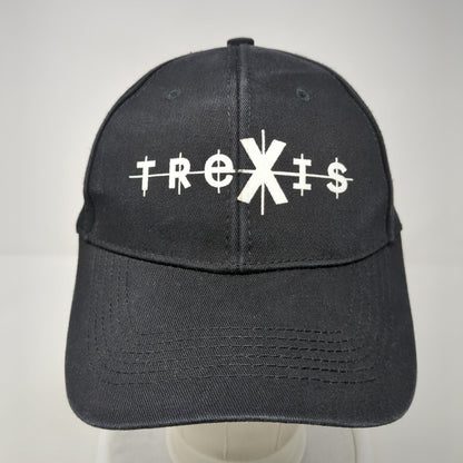 Trexis Slideback Hat Black One Size Adjustable Vented Holes 6 Panel i Fashion