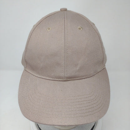 Big Custom Strapback Hat Tan One Size Adjustable Vented Holes 6 Panel Blank