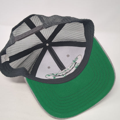 Fairfax Agency Inc Snapback Trucker Hat Gray One Size Mesh Back Vernon