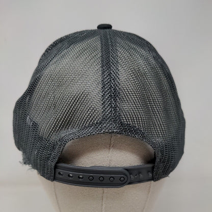 RYOBI Snapback Trucker Hat Black One Size Adjustable Mesh Back Port Authority