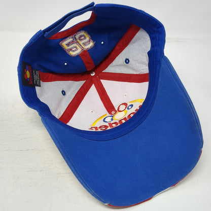 Wonder Ricky Bobby Talladega Nights 26 Baseball Cap Hat White Blue Red One Size