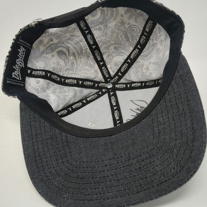 Dale Brisby Snapback Black One Size Ridin Bulls Punchin Fools Paisley Rodeo Hat
