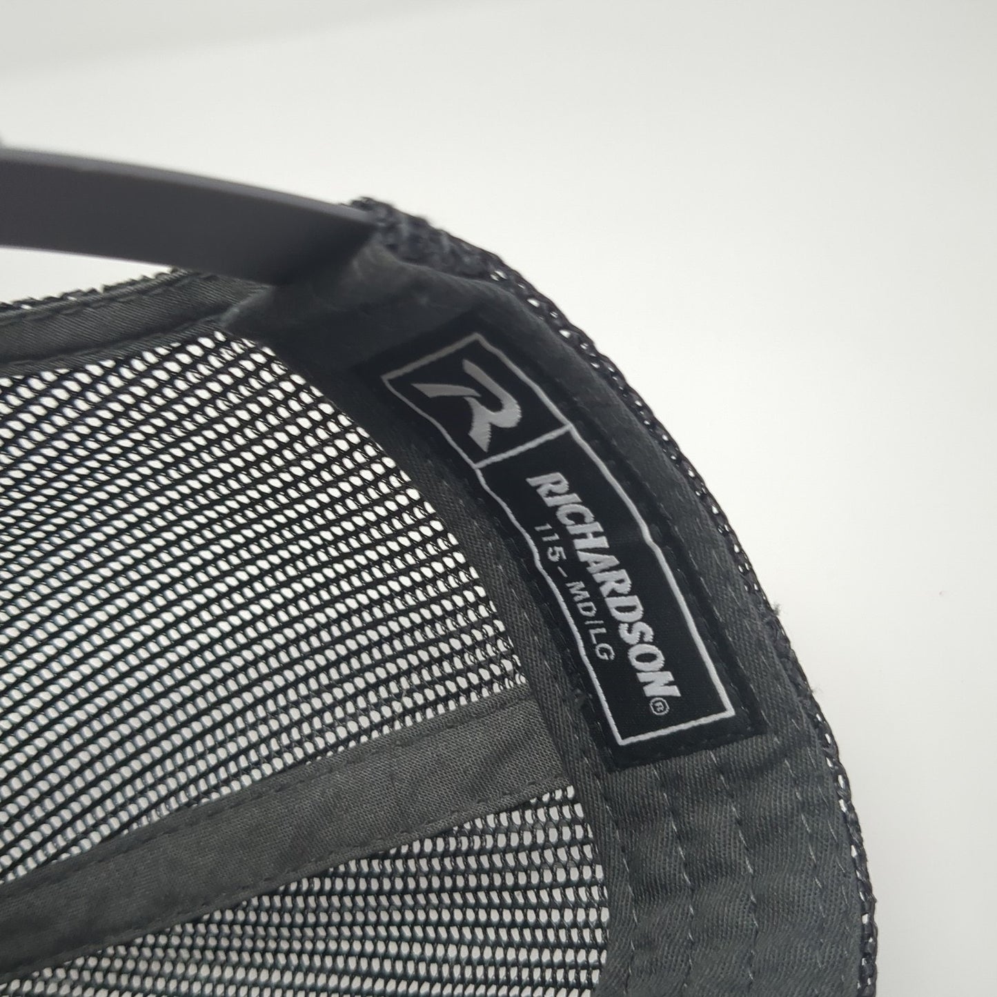 The Russell Corporation Trucker Hat Gray Large Adjustable Mesh Back Richardson