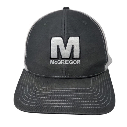 McGregor Snapback Mesh Back Trucker Hat Gray One Size Richardson