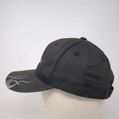Air Maui Strapback Hat Black One Size Solid Embroidered Port Authority