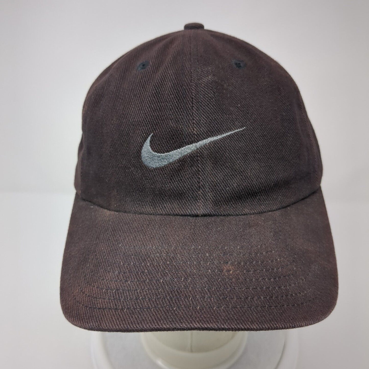 Nike Slideback Hat Black One Size Adjustable Embroidered Swoosh 6 Panel Cotton