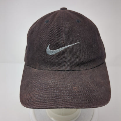 Nike Slideback Hat Black One Size Adjustable Embroidered Swoosh 6 Panel Cotton